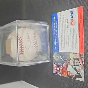 Ernie banks autographed baseball psa DNA cert included